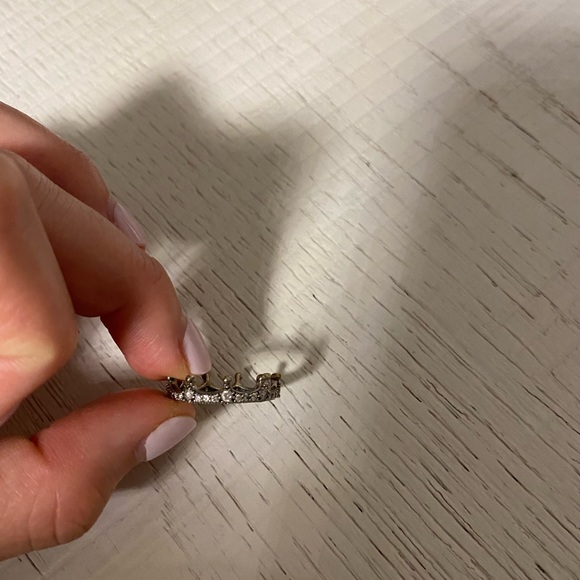 Pandora Crown Ring Size 7 Clear Sparkling Crown - Picture 4 of 4